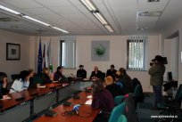 Tiskovna konferenca - ukrepi ob napovedi hude burje - 1. marec 2011
